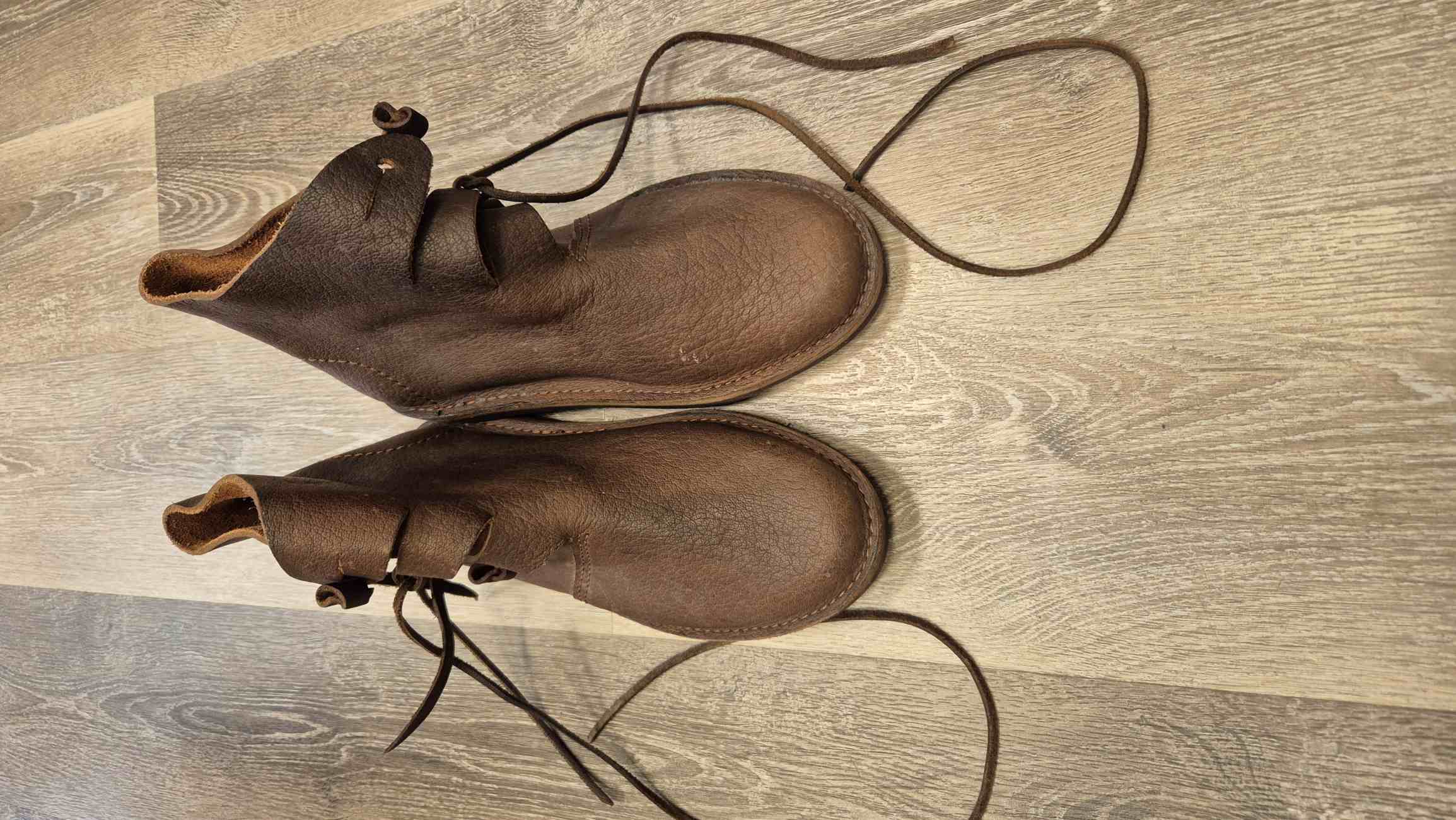 halbhohe Stiefel Gr.42 Mittelalter braun