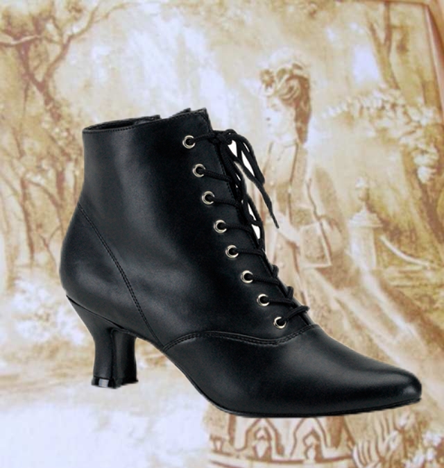Stiefeletten halbhoch viktorianisch