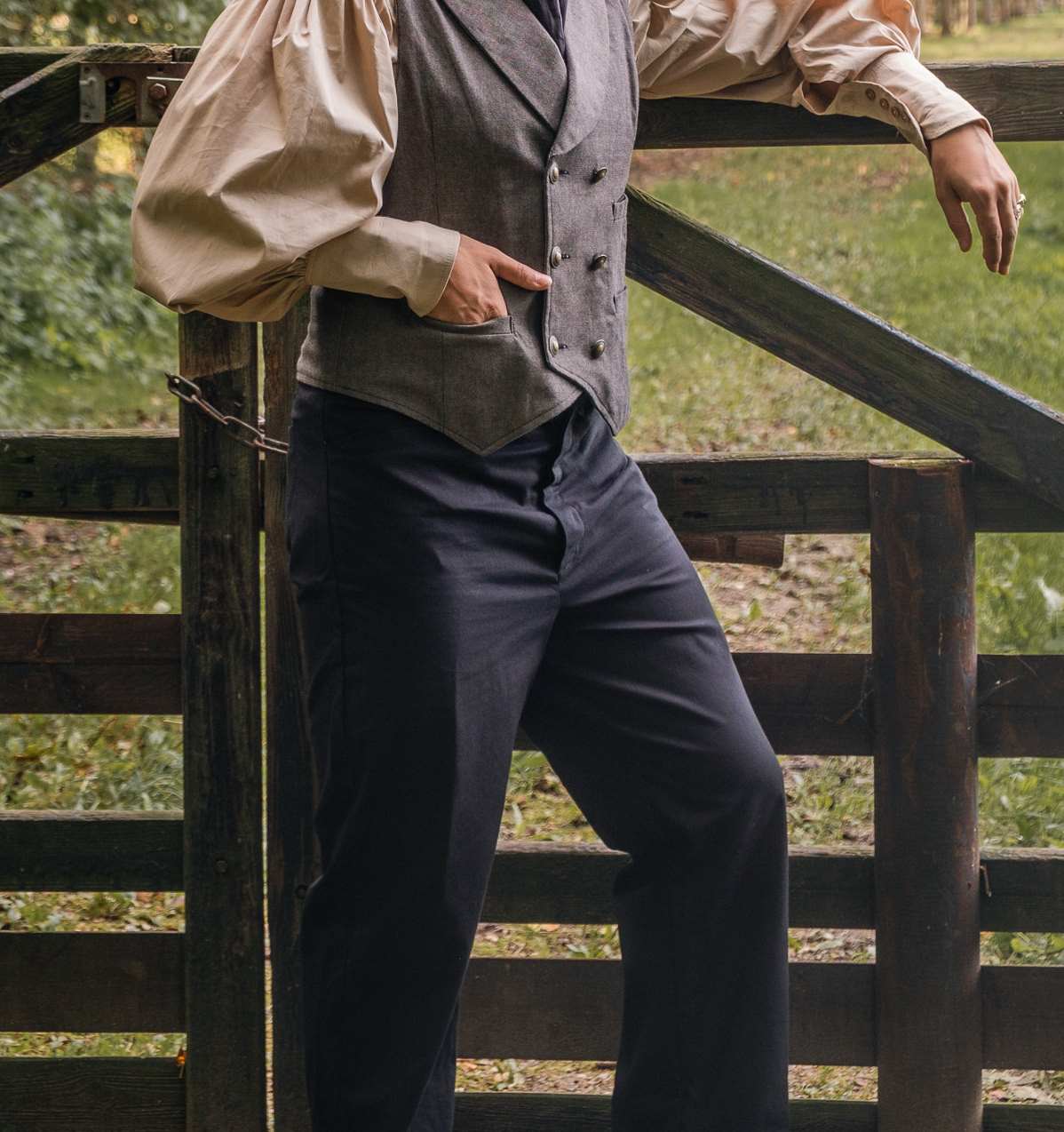 Gründerzeit Hose Butch schwarz