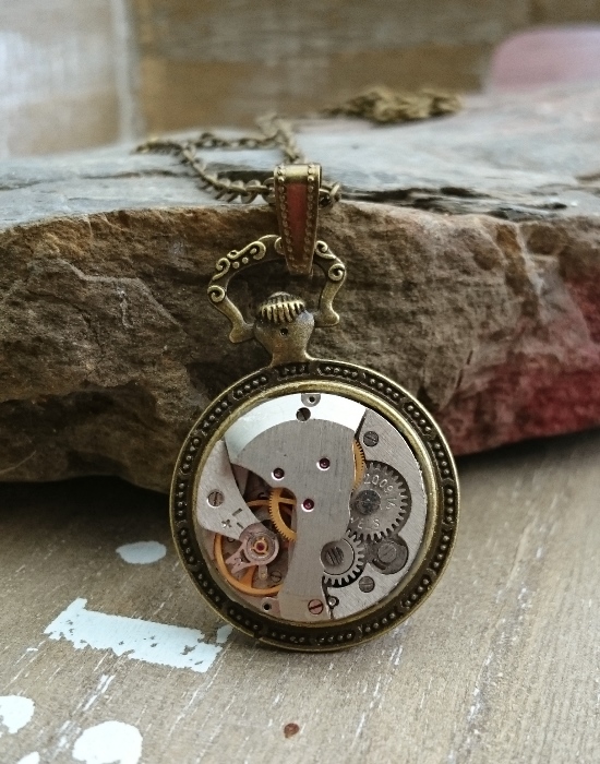 Anhänger Steampunk Uhrwerk