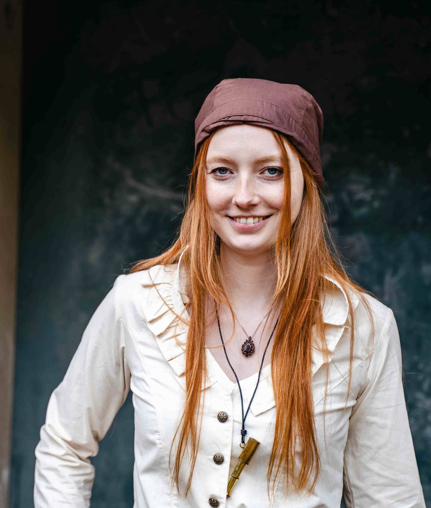 Piratentuch Damen Herren braun