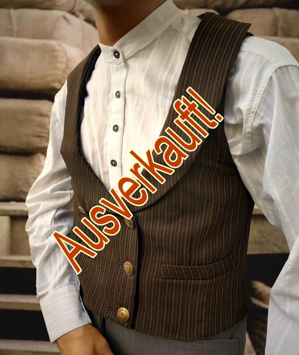 Weste London Gramp gestreift
