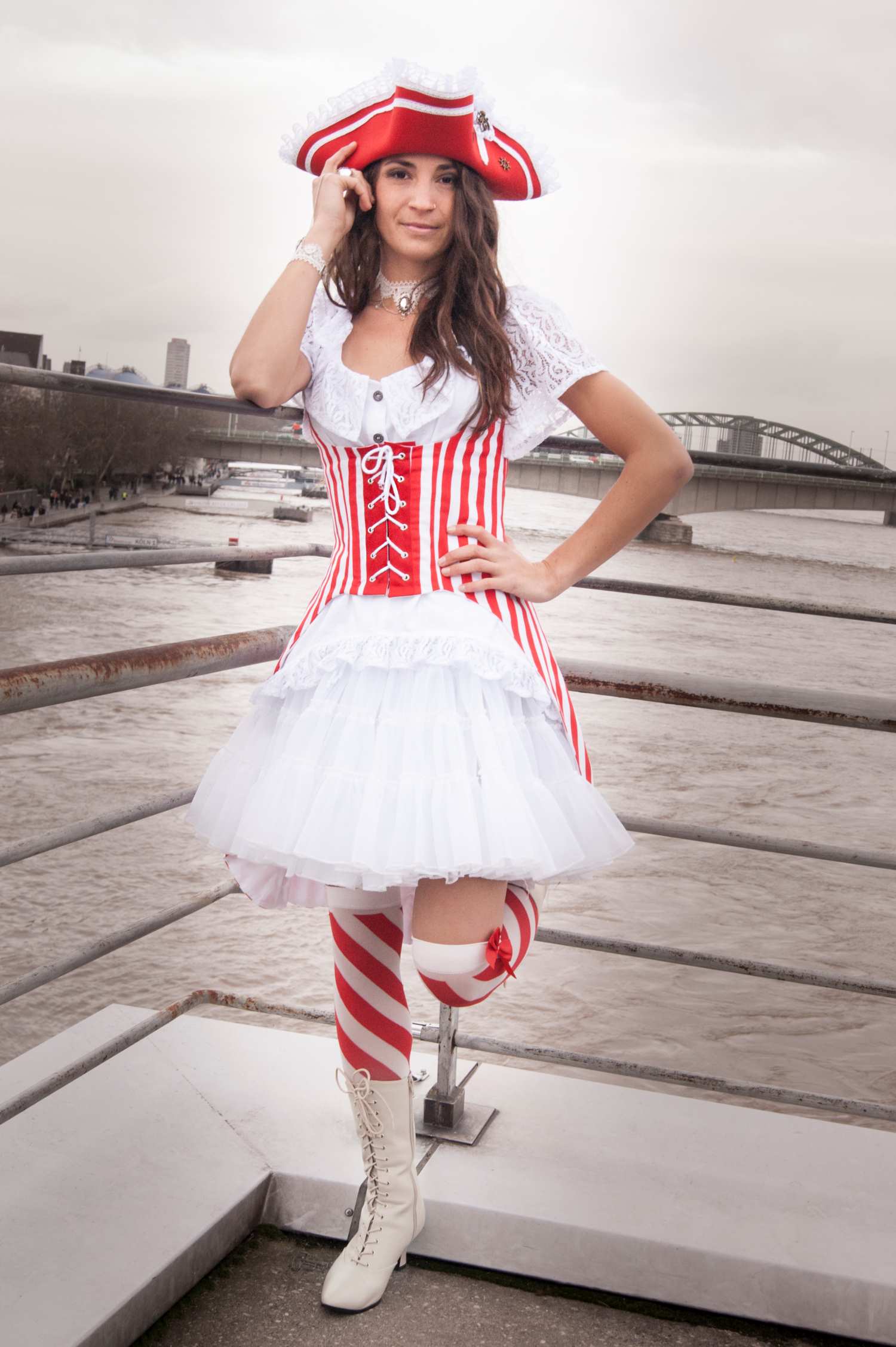 Kurzarm Bluse Meggy Weiß