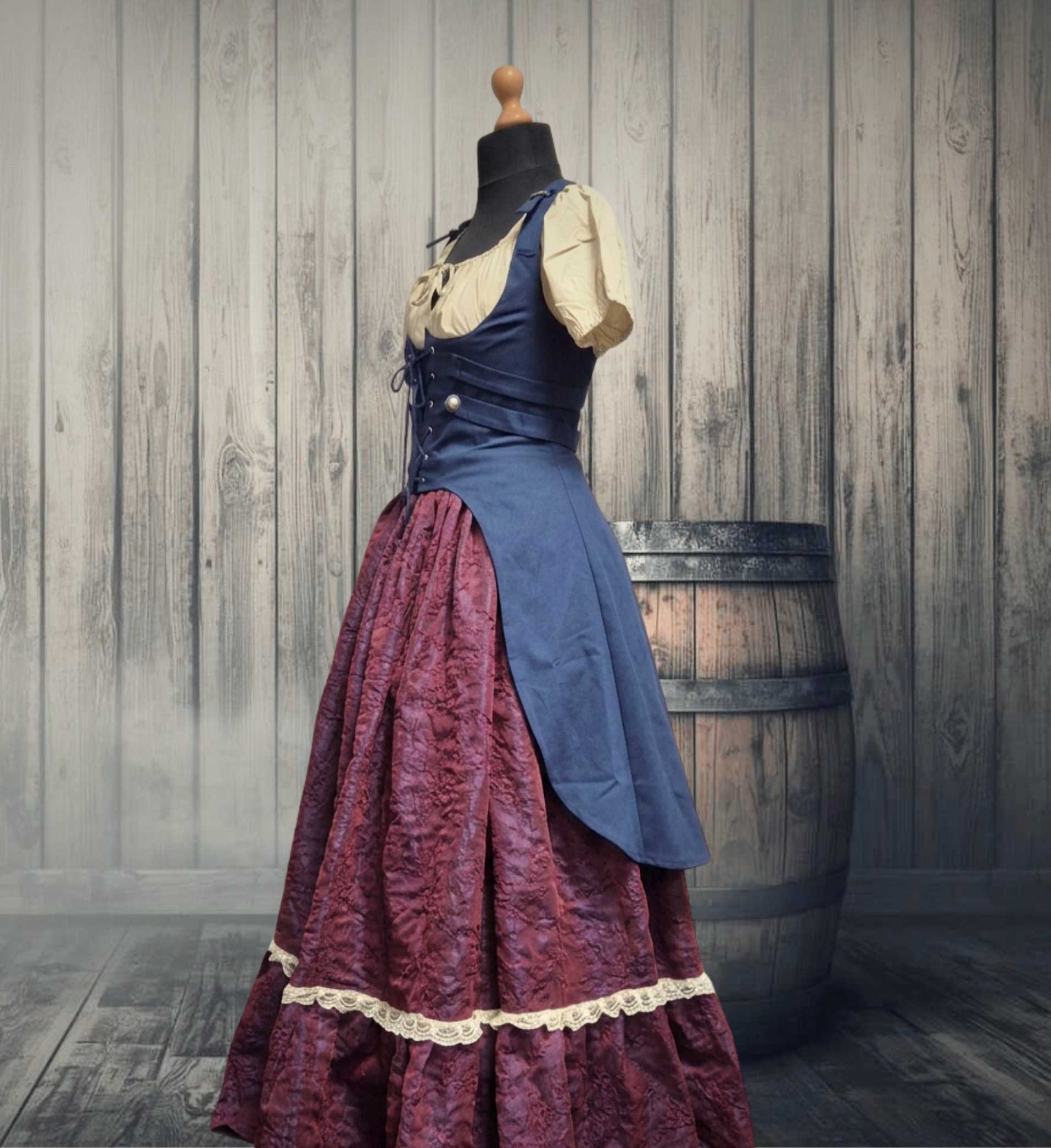 Rock Mabel Deluxe weinrot S/M