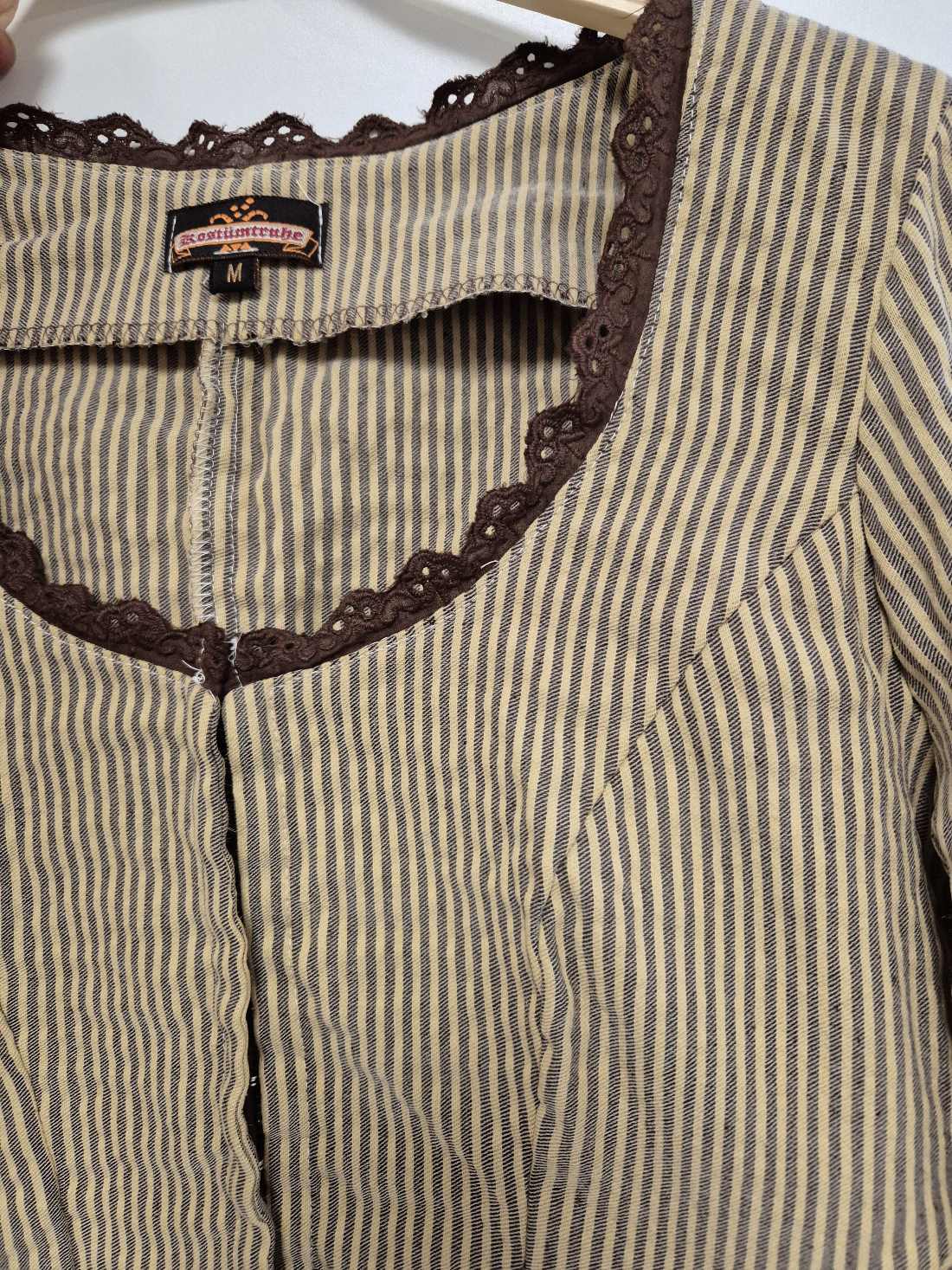Miederjacke western gestreift 