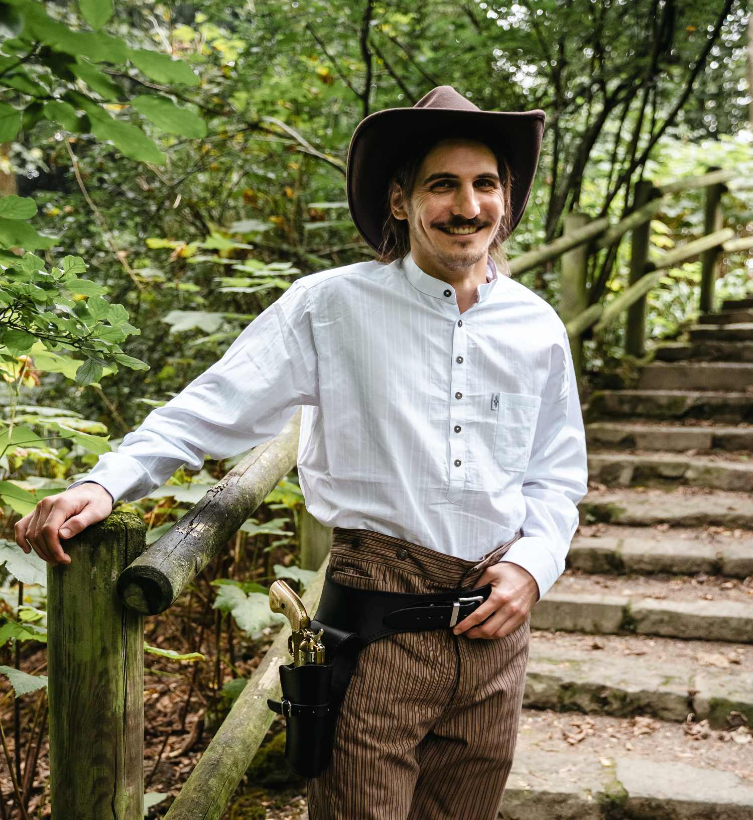 Hemd weiß western farmer cowboy