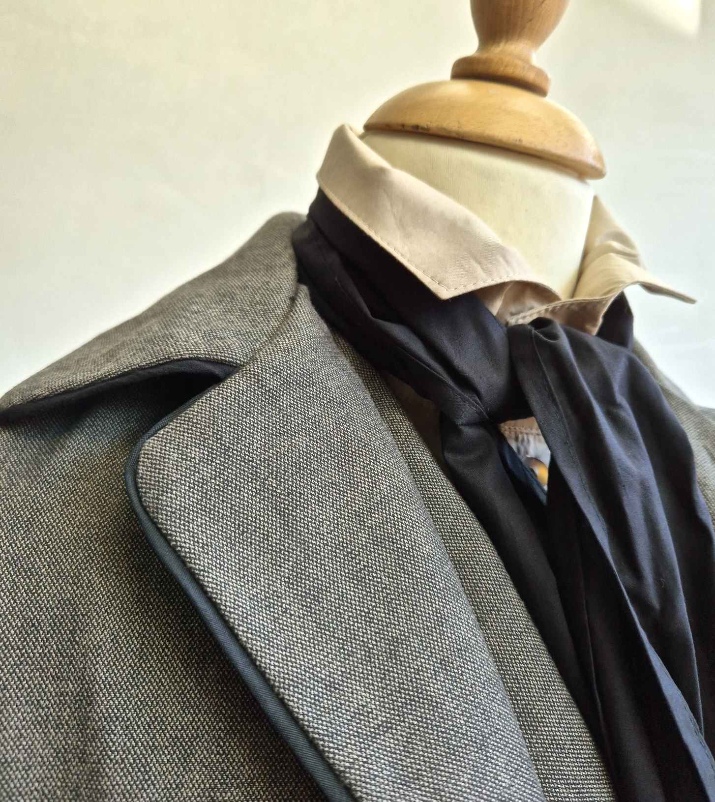 Mantel Gehrock western django grau