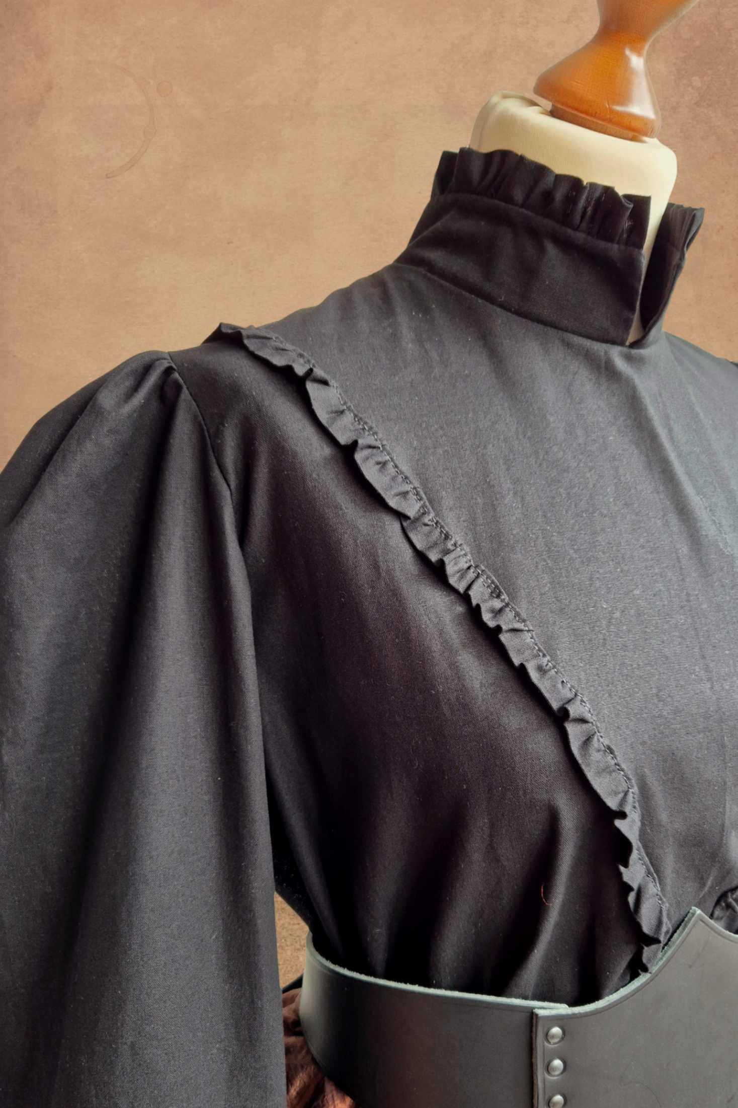 Bluse Helen Gründerzeit schwarz