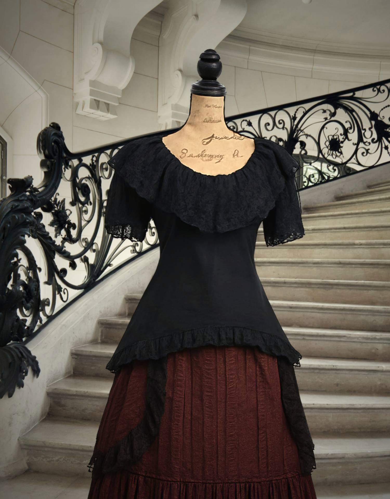 Kurzarm Bluse Meggy schwarz