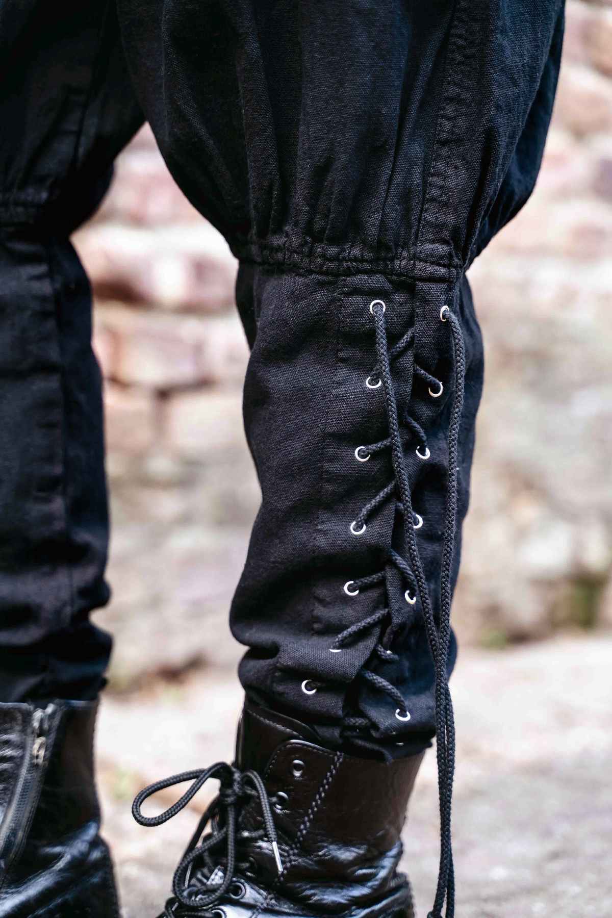 Piratenhose Schnürung schwarz Herren