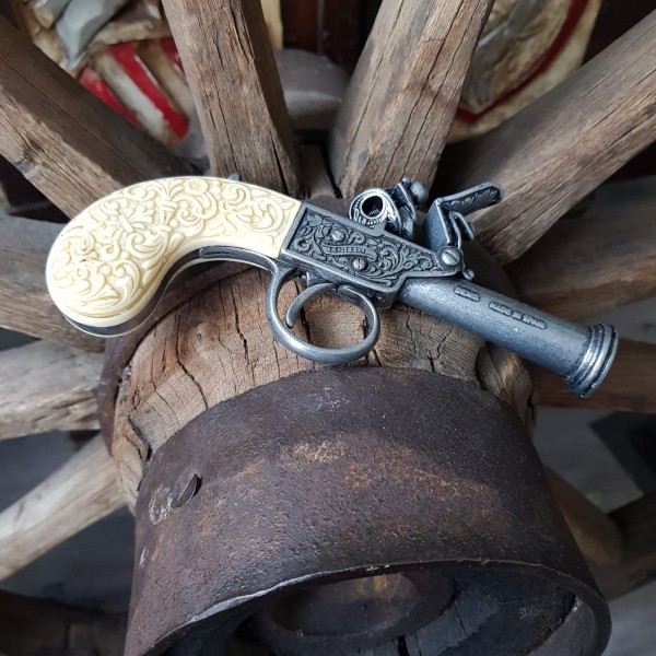 Steinschloss Pistole Mini 18Jhr - 16cm